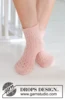 247-19 Pretty in Peach Socks by DROPS Design